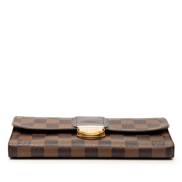 Pre-Loved Louis Vuitton Damier Ebene Sistina Portefeuille Wallet - Picture 3 of 7